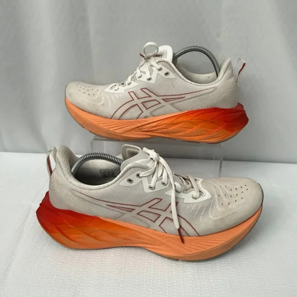 ASICS Novablast 4 Shoes Mens Size 11.5 Running Sneakers  White Moonrockp